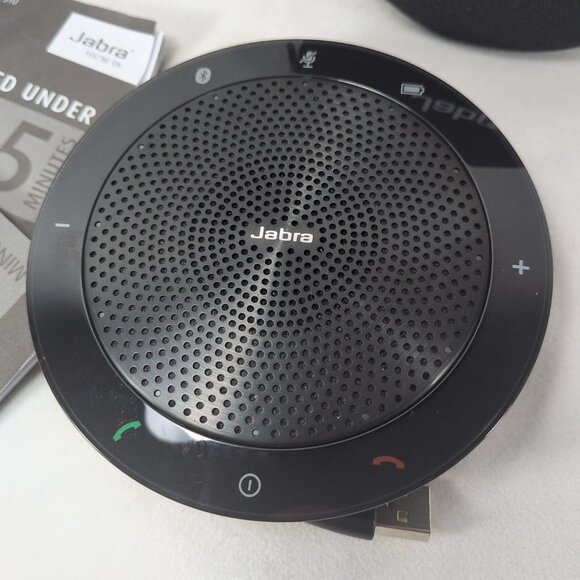 Jabra Speak 510 PHS002W Wireless Bluetooth USB Speakerphone Black Tested Works - Picture 3 of 9
